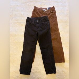H&M Brown and Dark Brown Corduroy Pants